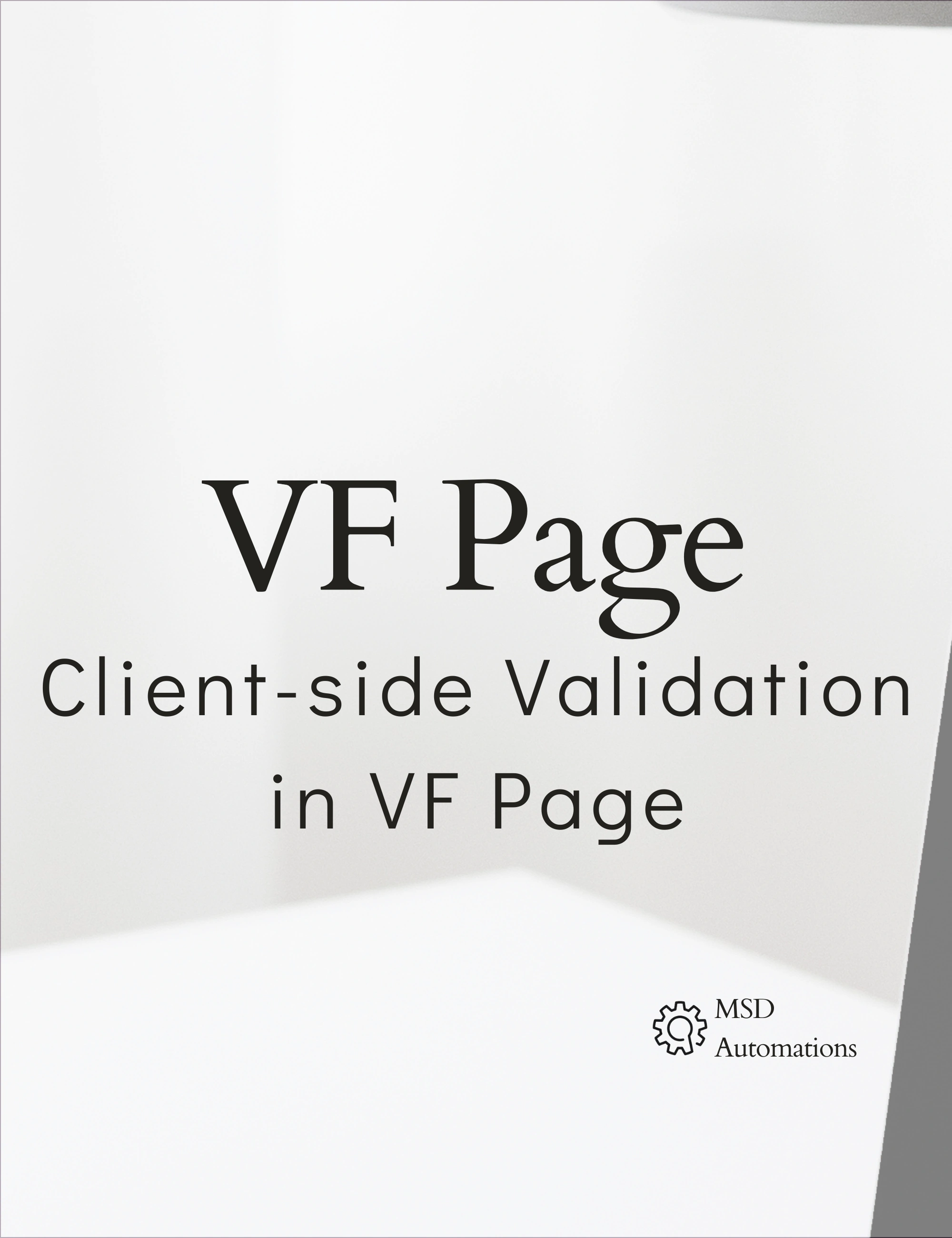 Client-side Validation in VF Page