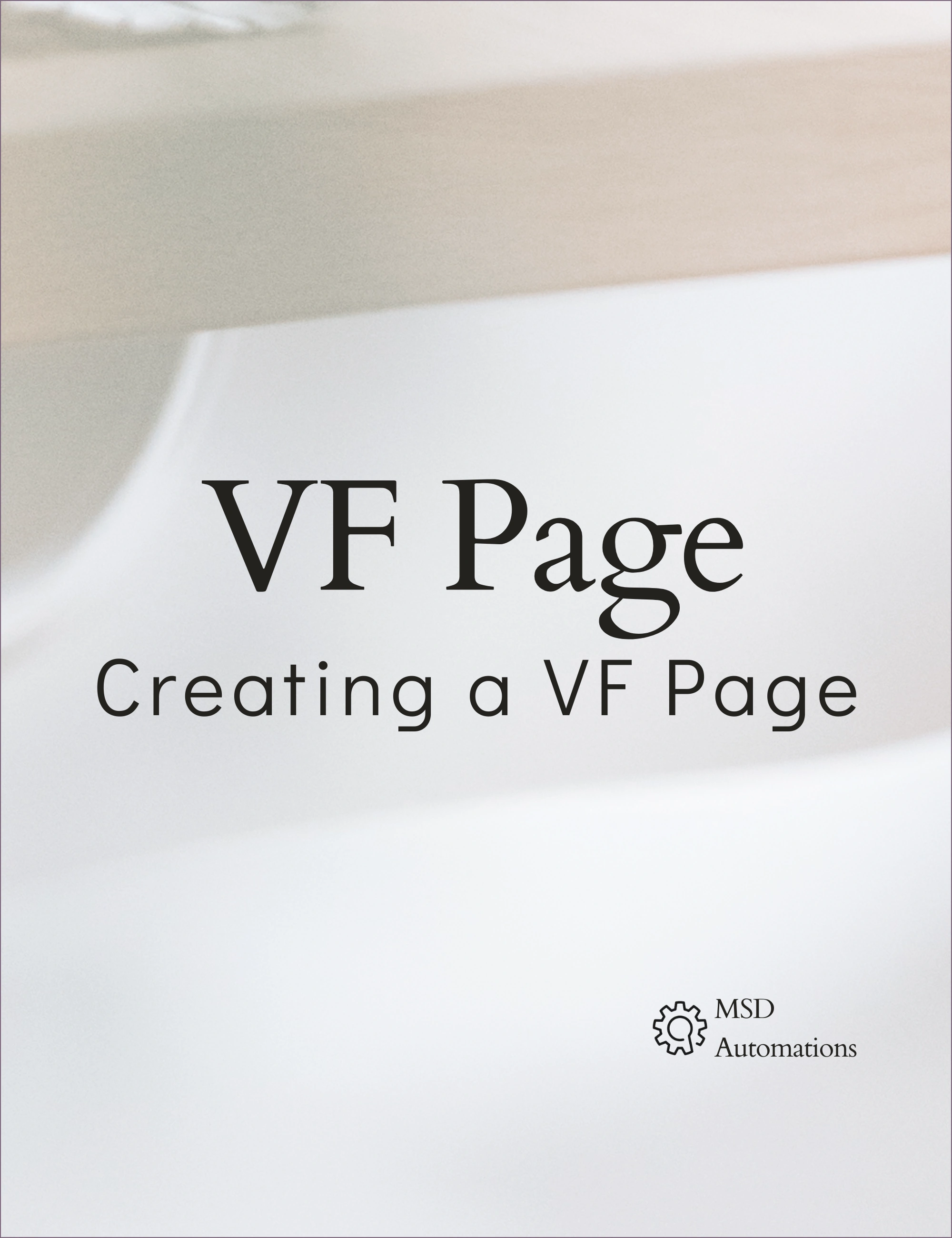 Creating a VF Page
