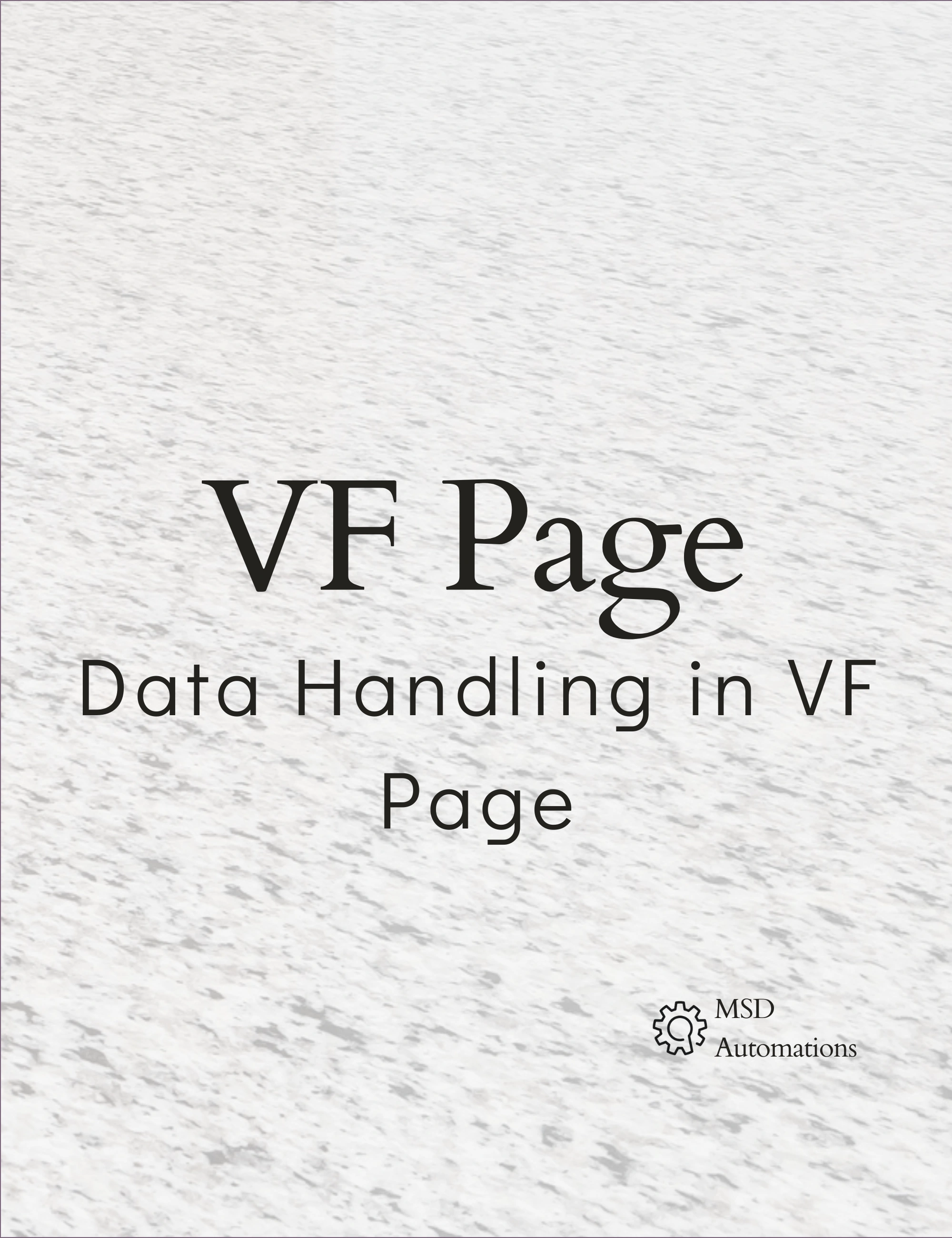 Data Handling in VF Page