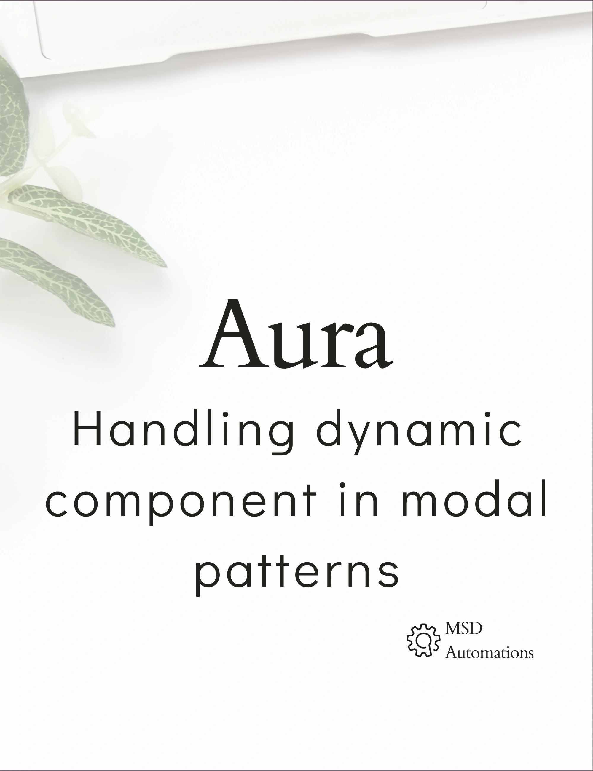 Handling dynamic component in modal patterns