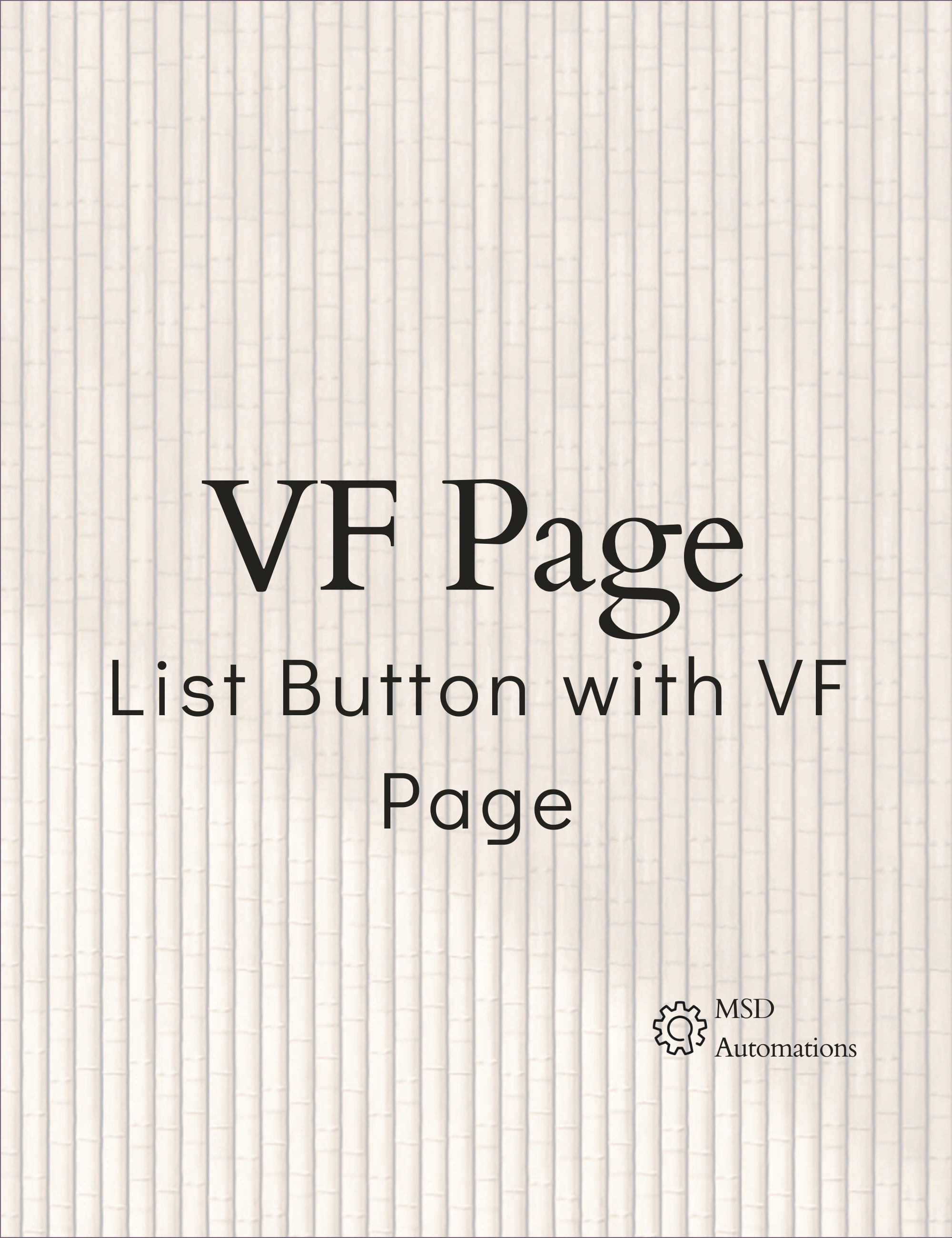 List Button with VF Page