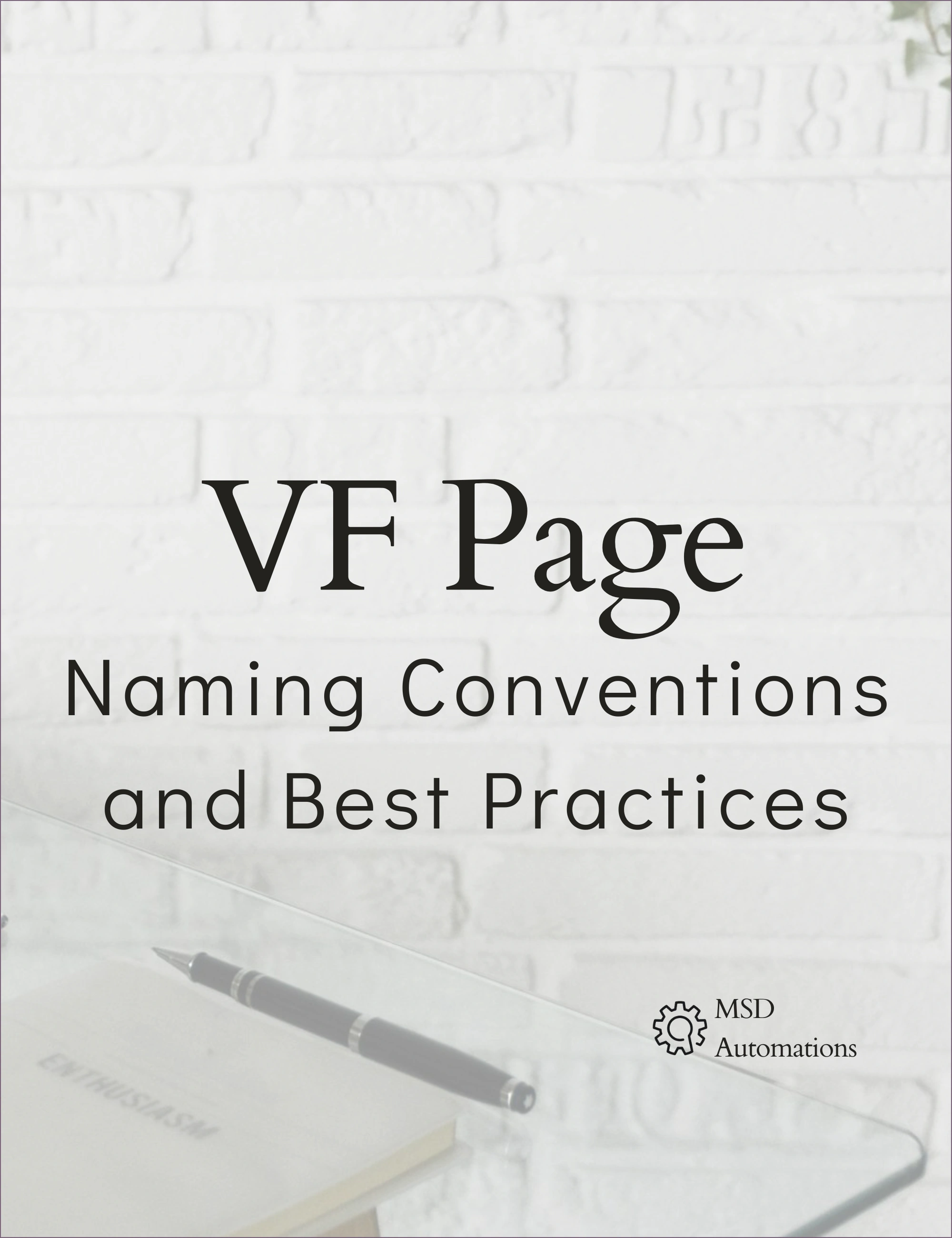 Naming Conventions and Best Practices in VF Page