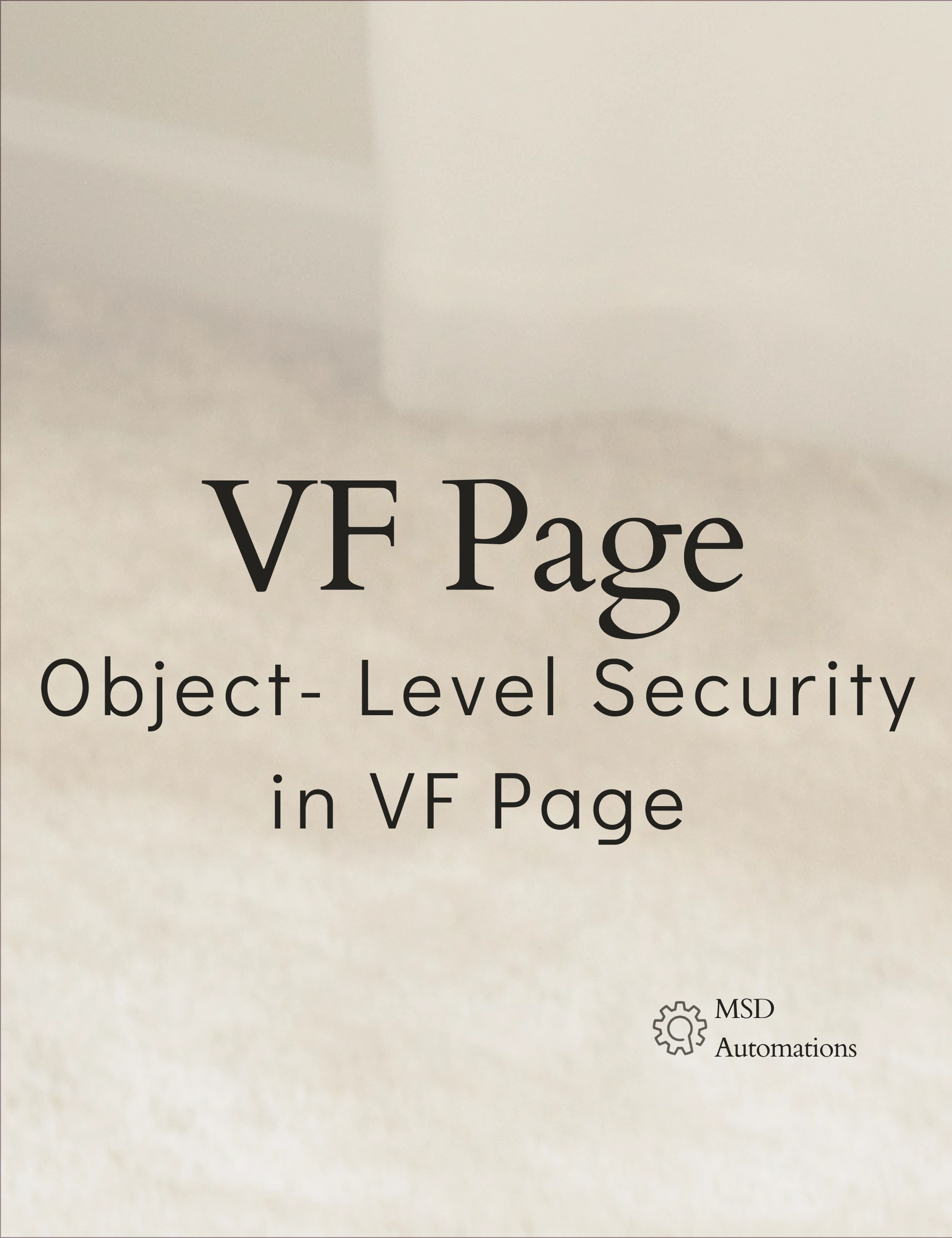 Object- Level Security in VF Page