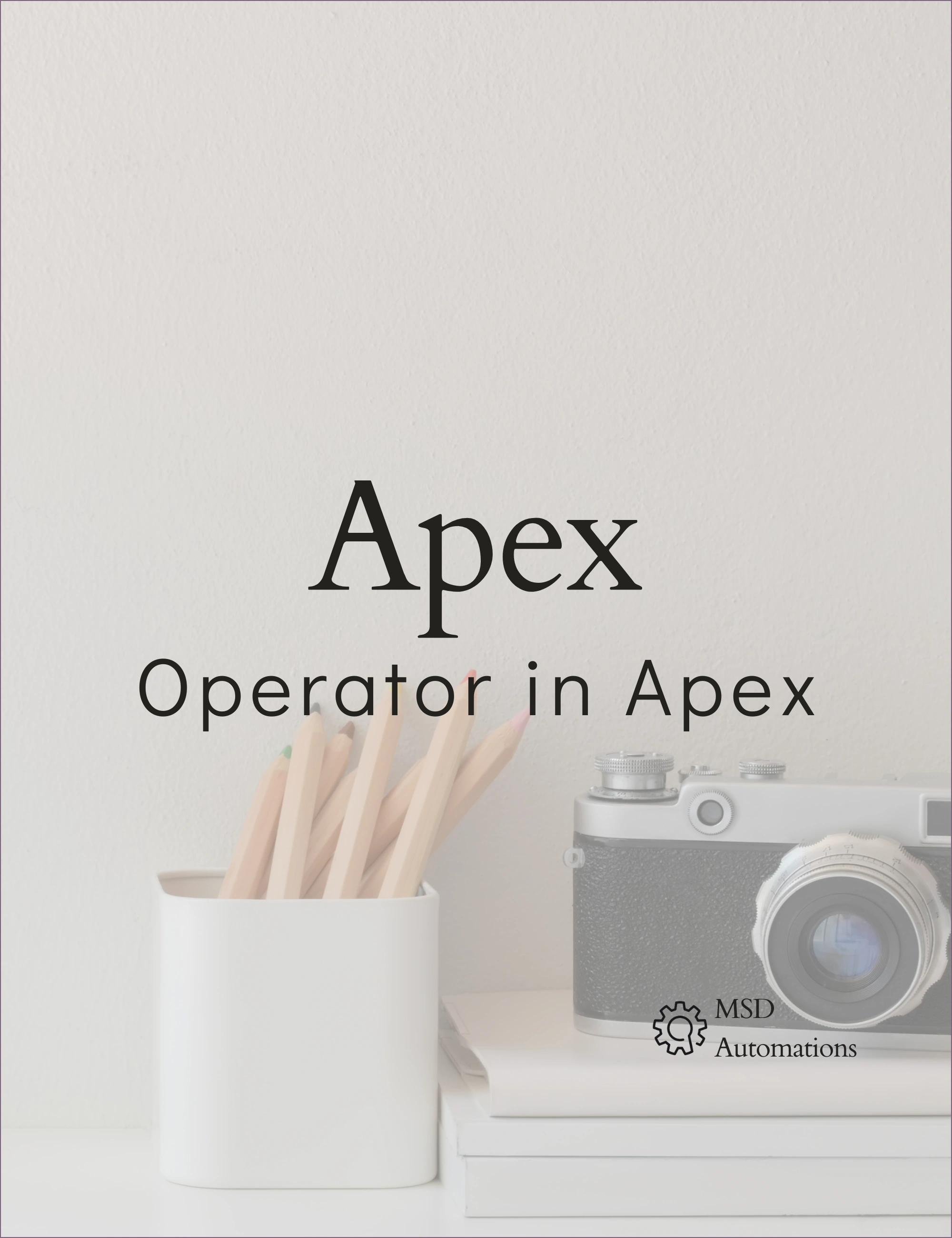 Operator in Apex