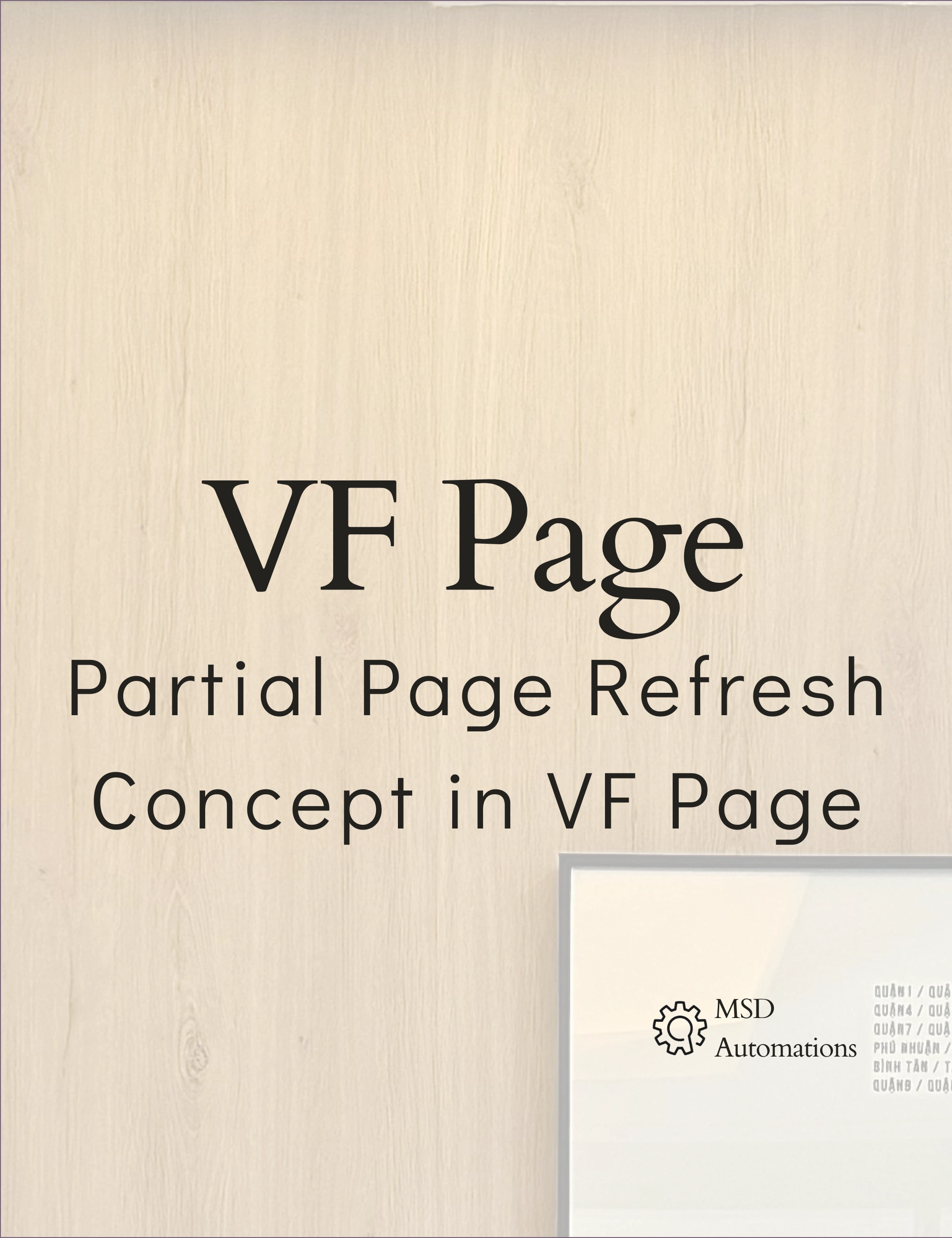 Partial Page Refresh Concept in VF Page