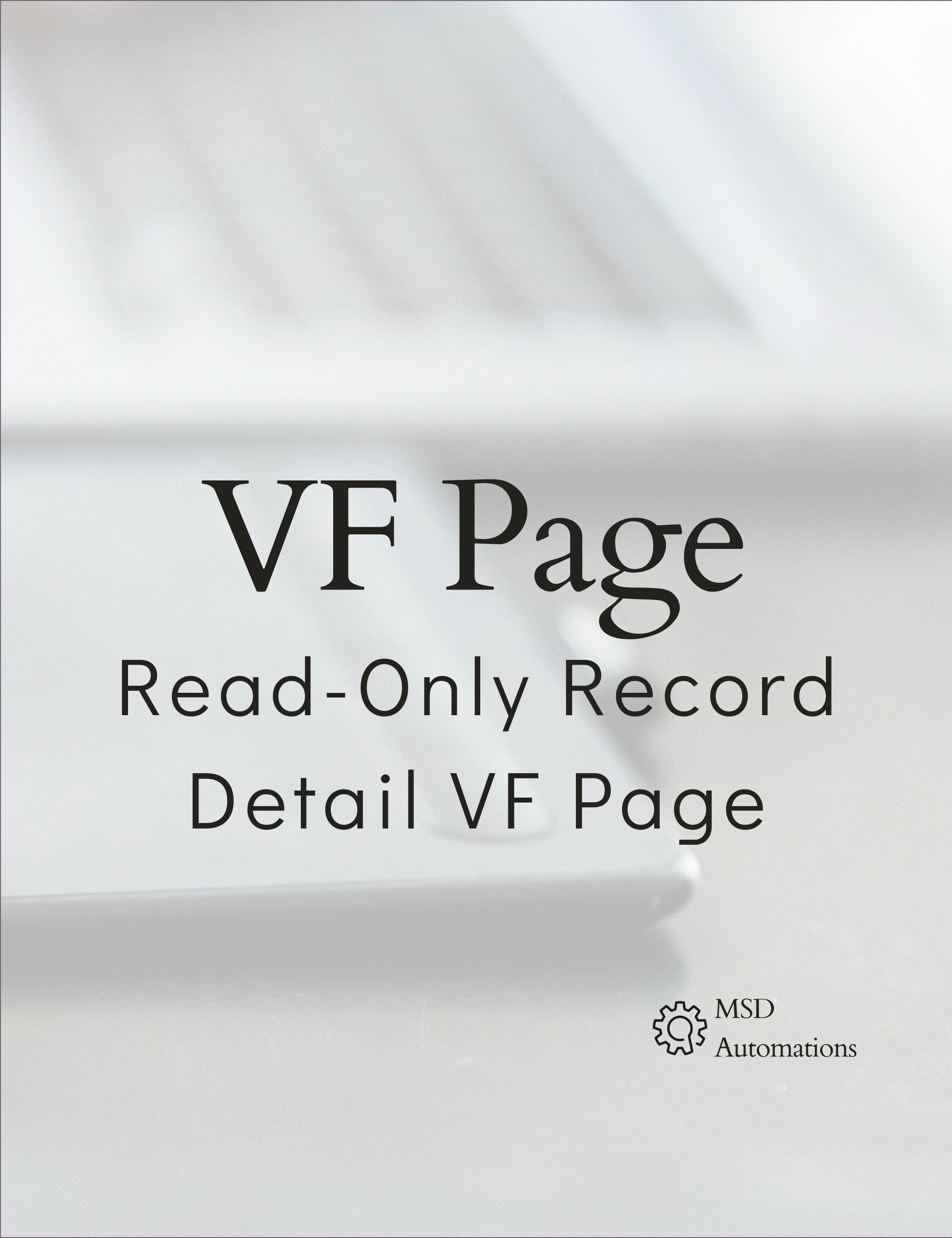 Read-Only Record Detail VF Page