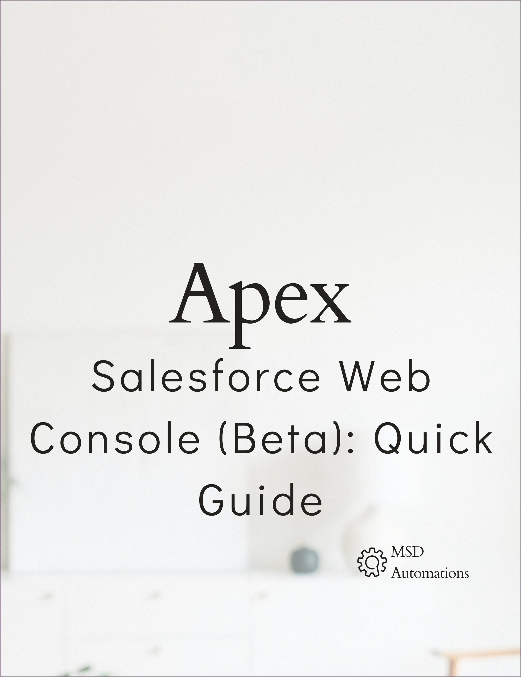 Salesforce Web Console (Beta): Quick Guide