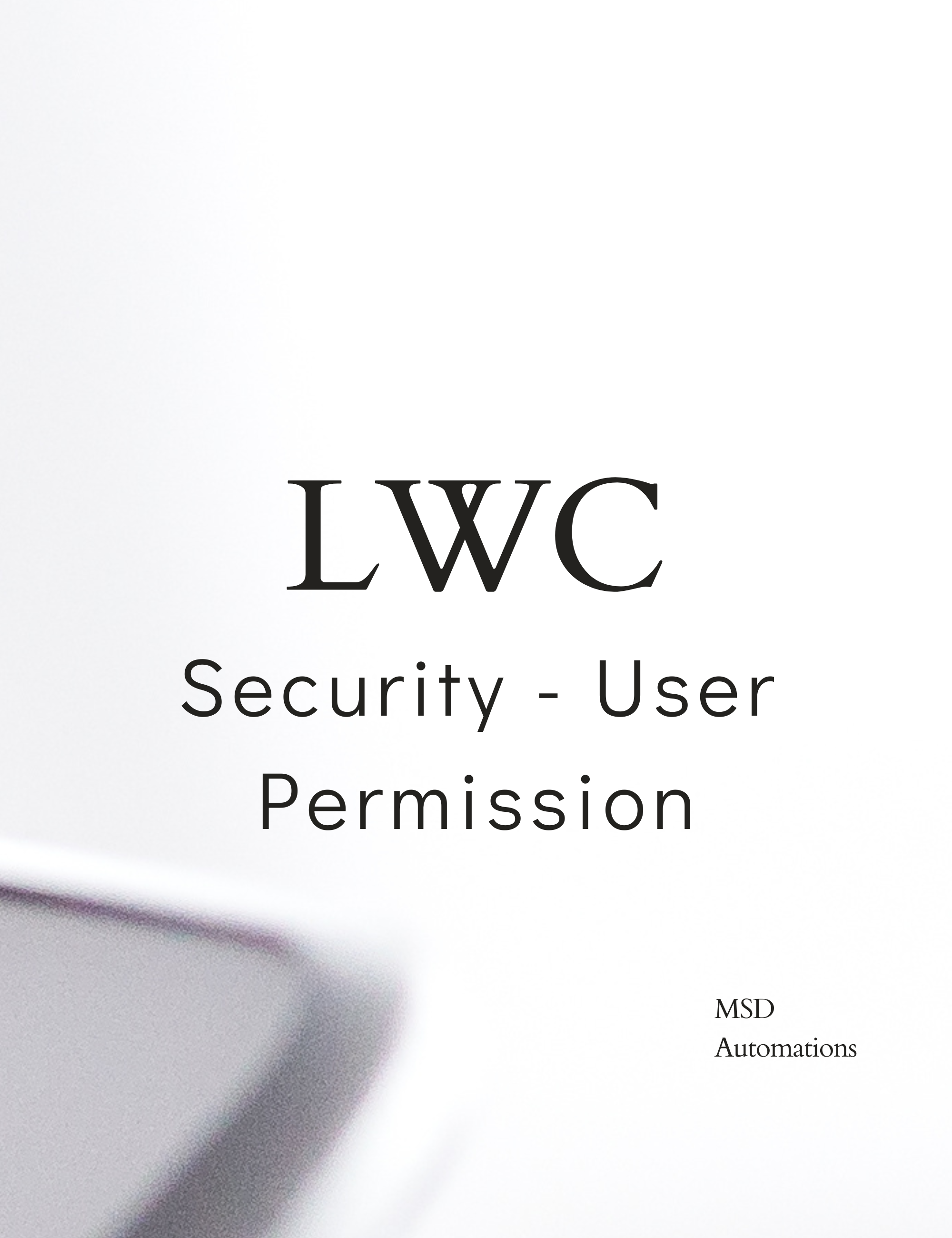 Security - User Permission