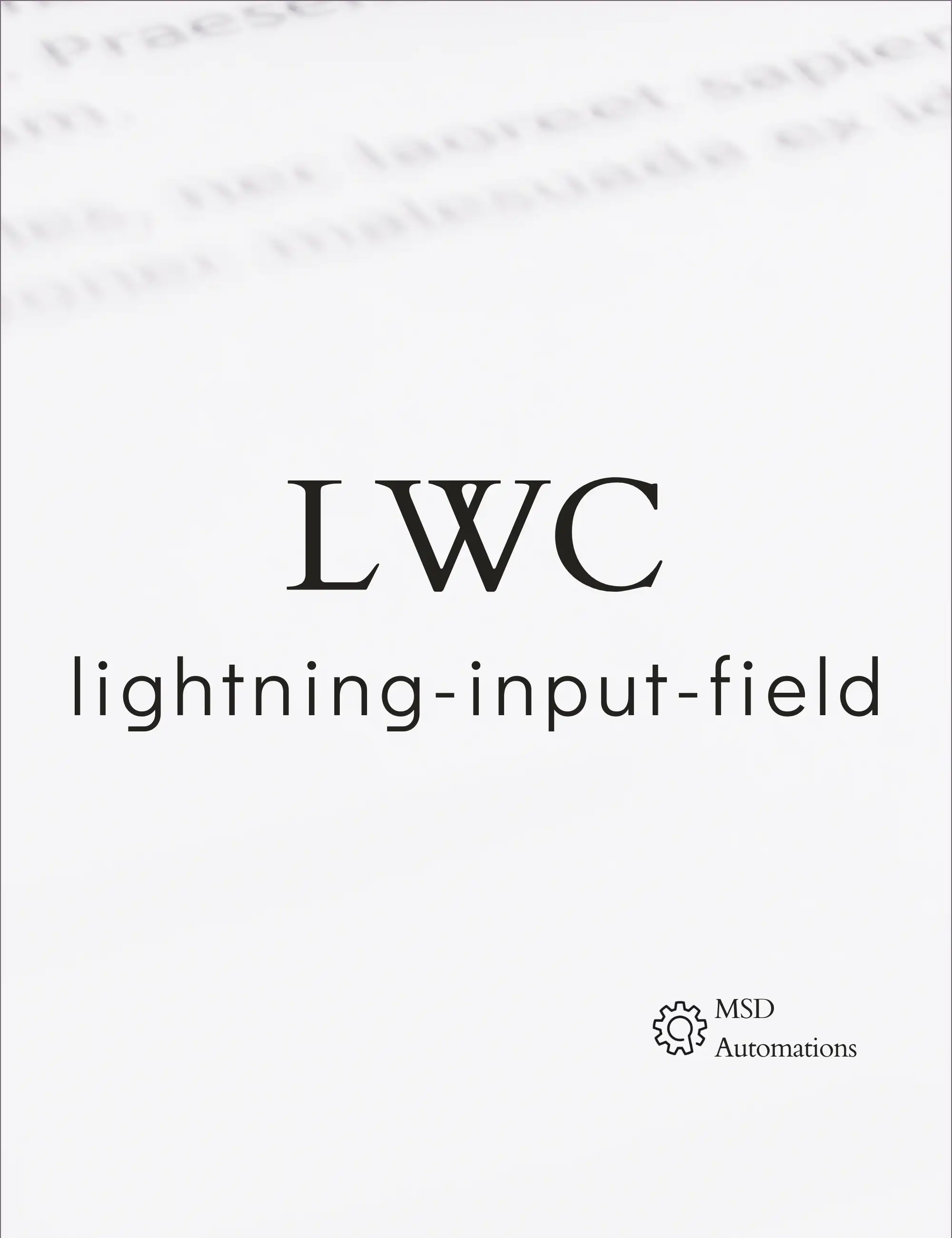 Lightning-input-field
