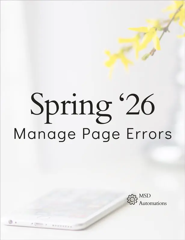 Manage Page Errors with Error Console