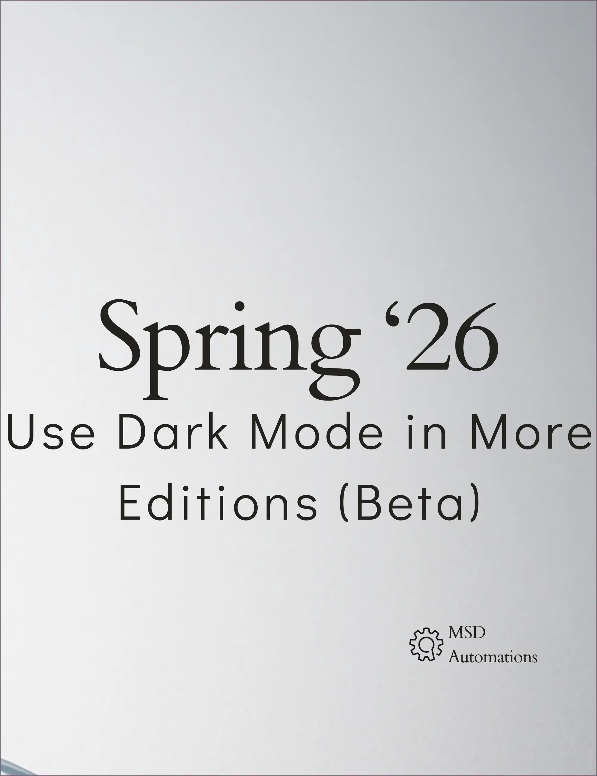 Use Dark Mode in More Editions (Beta)