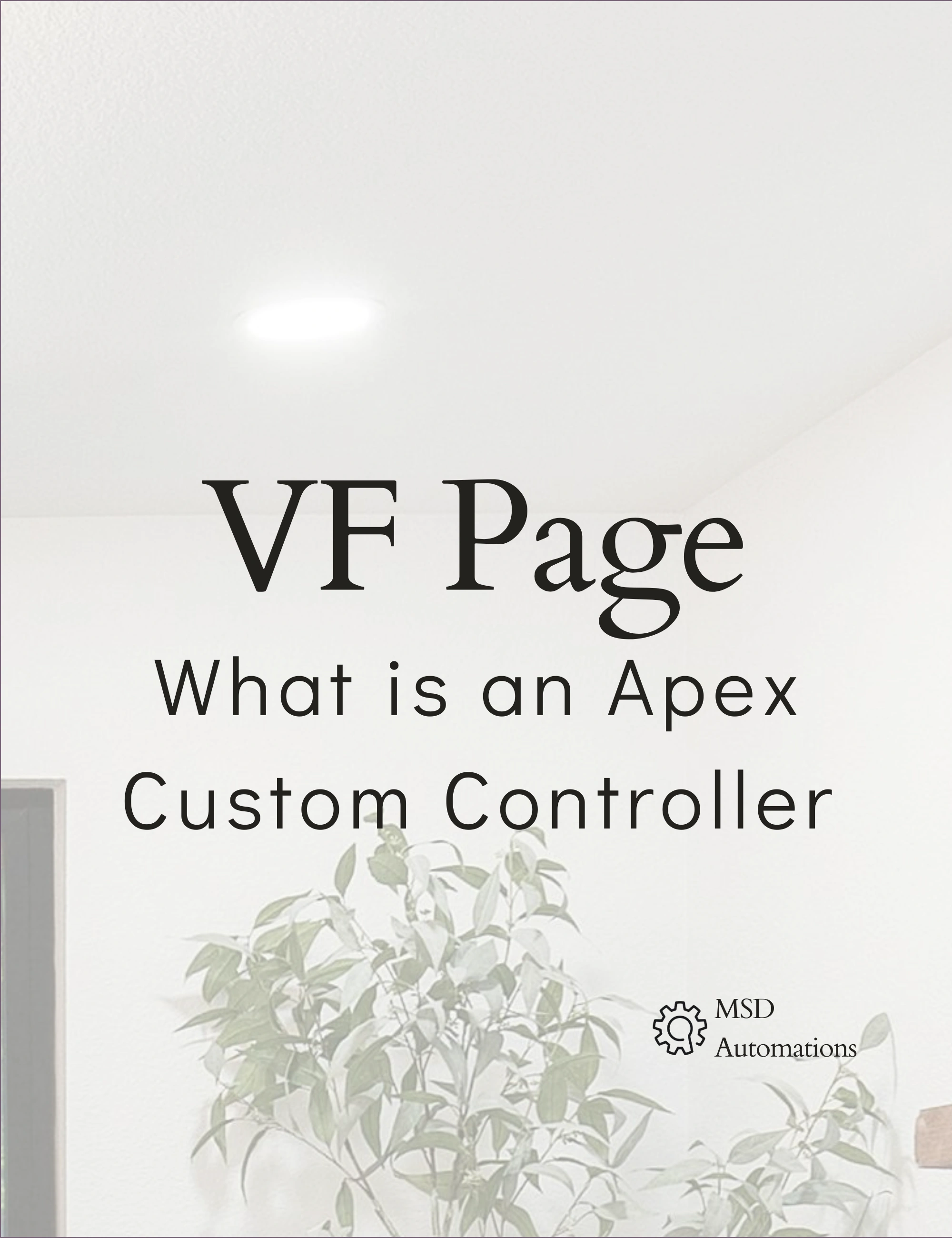 MSD Automations | What is an Apex Custom Controller